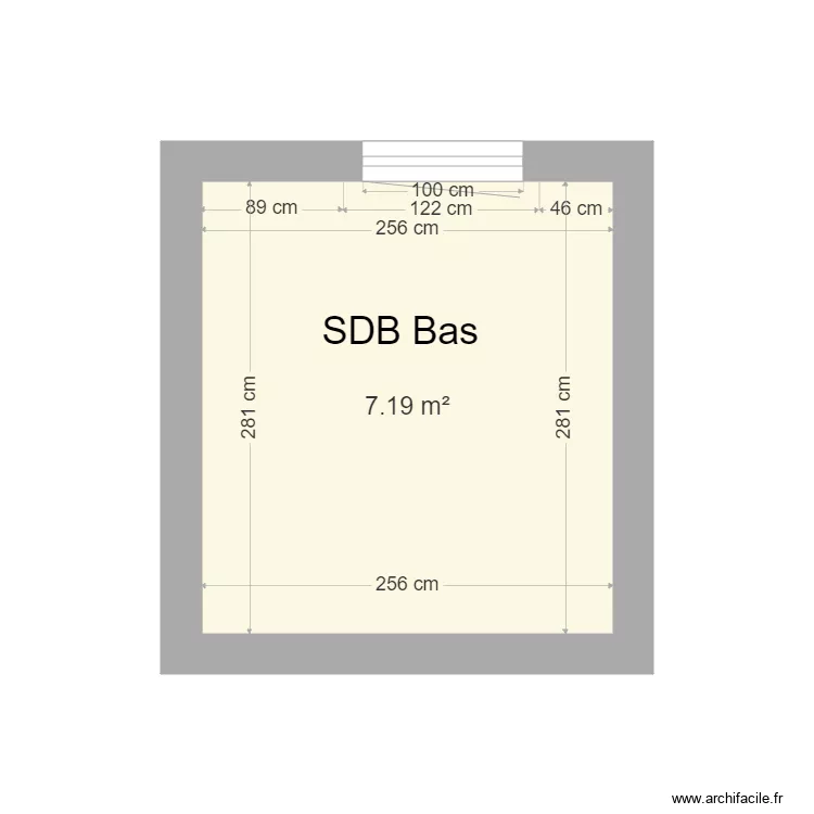 Sdb Bas decembre. Plan de 