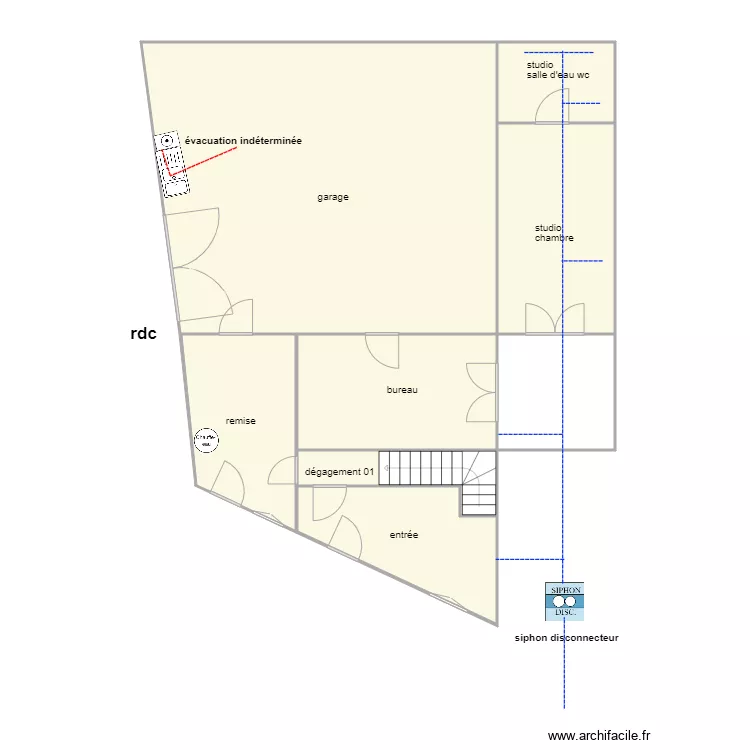 barreau 1307 ass rdc . Plan de 