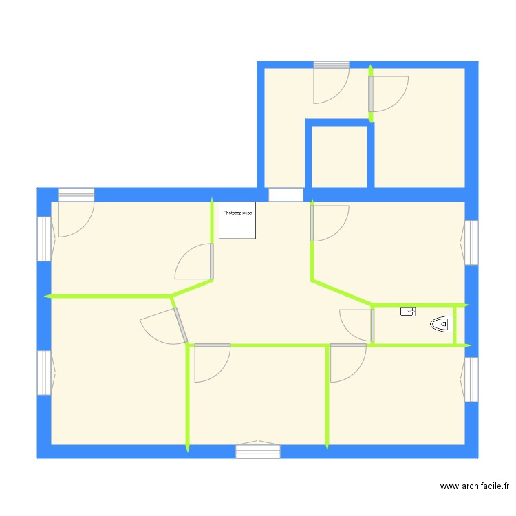 notaire. Plan de 0 pièce et 0 m2