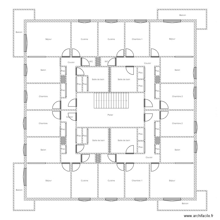 Résidence Bel Air. Plan de 0 pièce et 0 m2