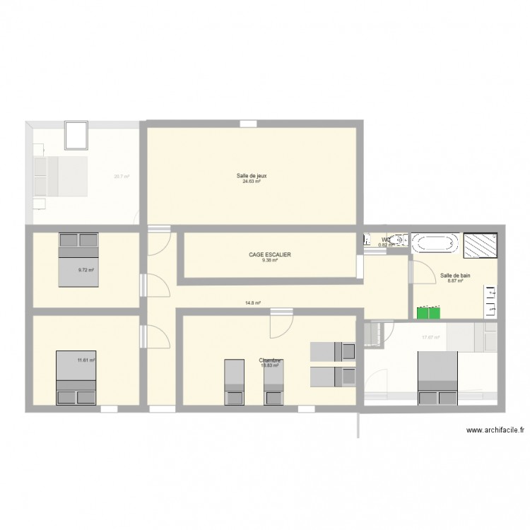 KERAVELO modification Matt. Plan de 0 pièce et 0 m2