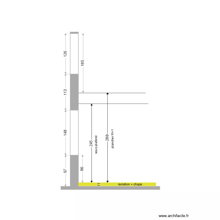 coupe grange. Plan de coupe grange. Plan de