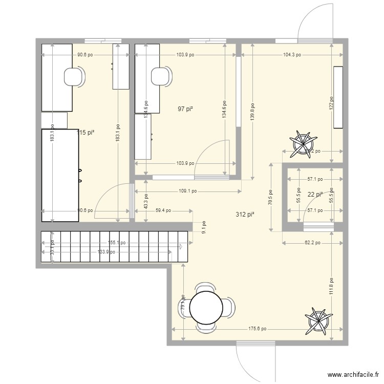 Bureau Oli initial19. Plan de 0 pièce et 0 m2