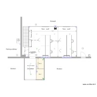 Plan de masse aménagement mezzanine