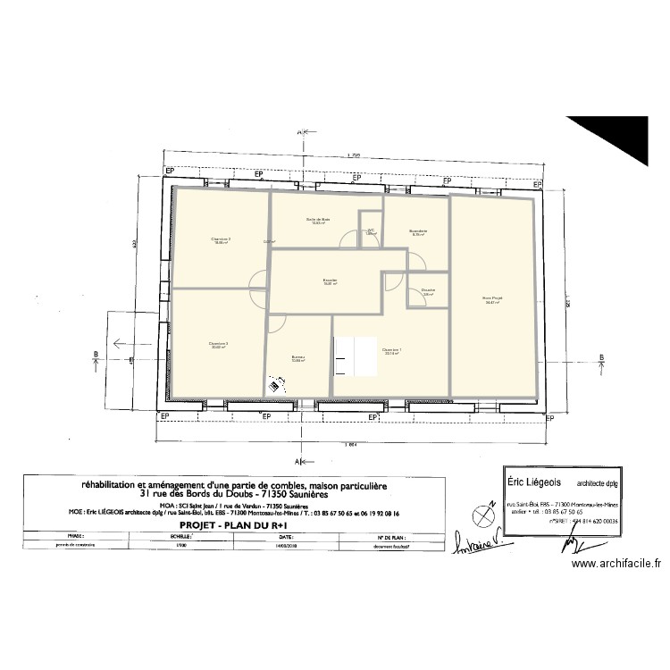 Fontaine étage V1. Plan de 0 pièce et 0 m2