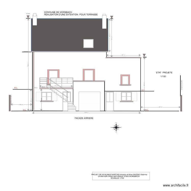 SABRINA FACADE EXISTANTE 4. Plan de 0 pièce et 0 m2