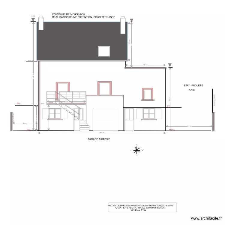 SABRINA FACADE EXISTANTE 4. Plan de 