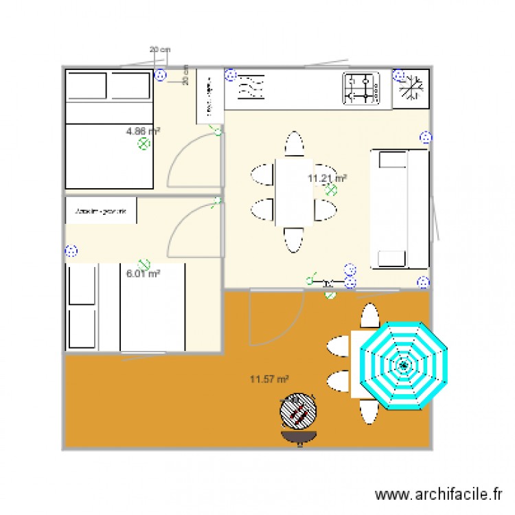 ALATA VSP 1 1  4 à 6PRS. Plan de 0 pièce et 0 m2