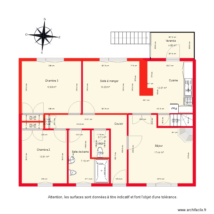 BI4092 1ETAGE. Plan de 0 pièce et 0 m2