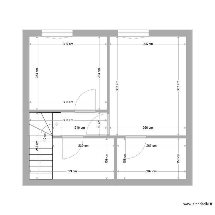 thibaut. Plan de 4 pièces et 32 m2