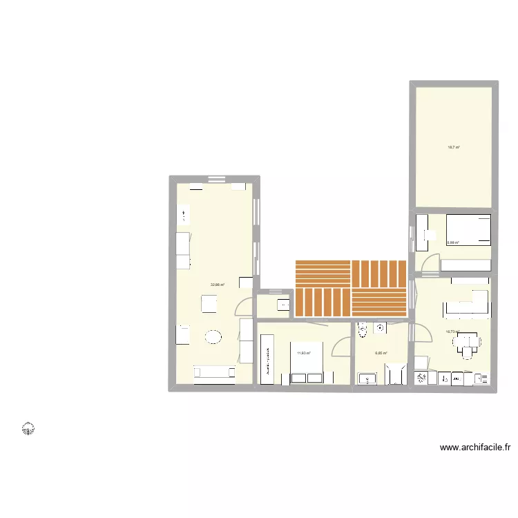 maison oleron. Plan de 6 pièces et 96 m²