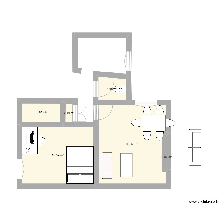 salon gobelins. Plan de 0 pièce et 0 m2