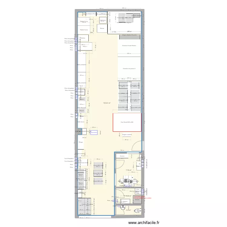 Pierre 120m2 - Montreuil. Plan de 