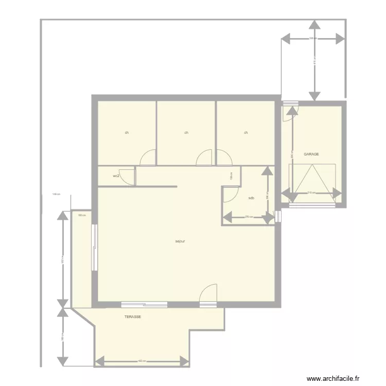 LABORDERIE. Plan de 