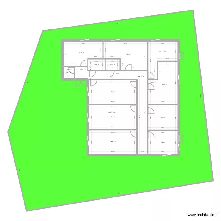 sollies toucas avant travaux avec exterieur. Plan de sollies toucas avant travaux avec exterieur. Plan de