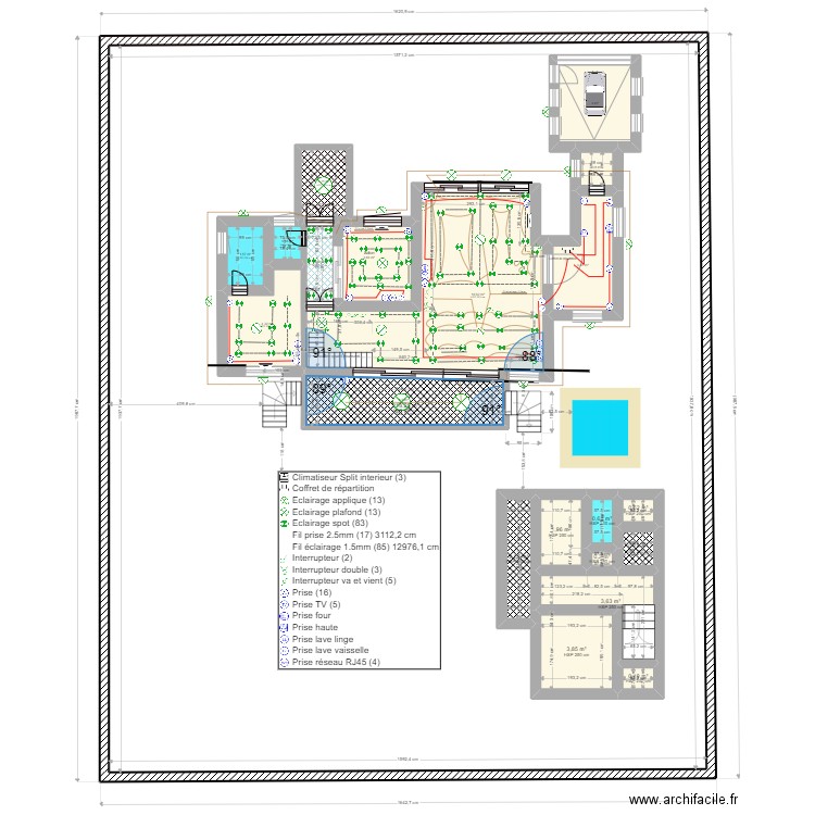 plan electricte  188. Plan de 0 pièce et 0 m2