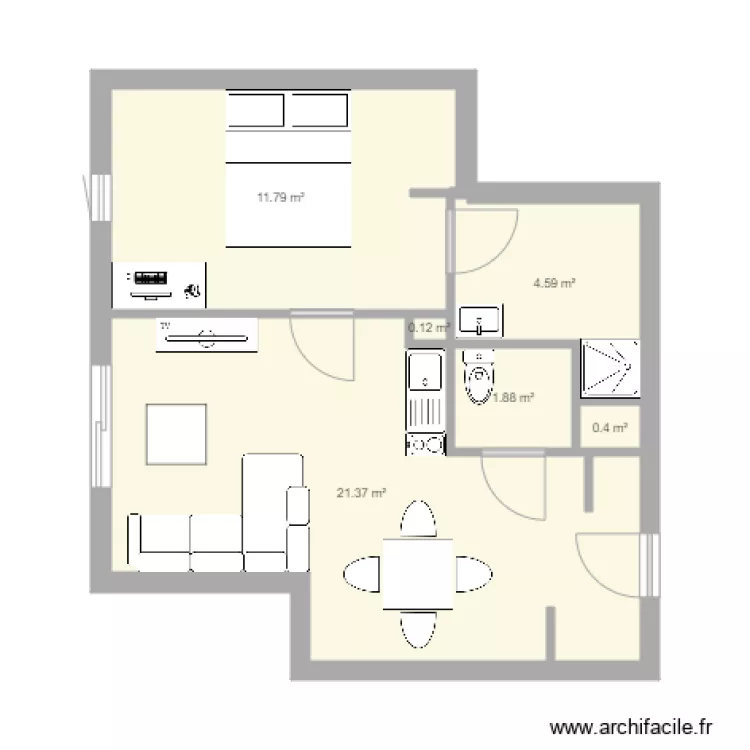 appart mérignac. Plan de appart mérignac. Plan de