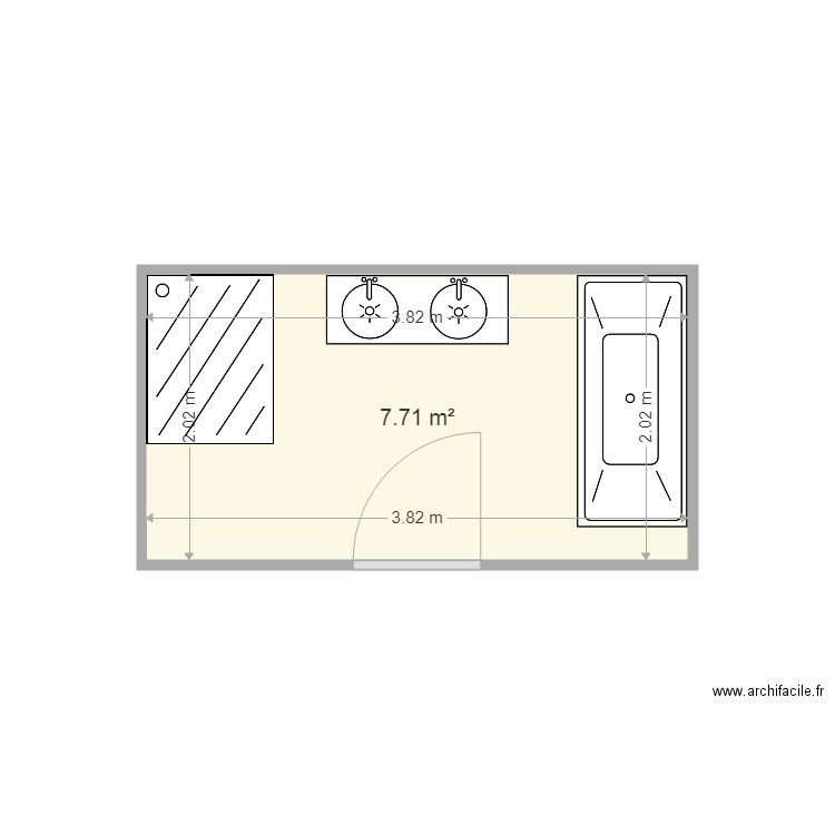 SALLE DE BAIN ELISEE 2. Plan de 0 pièce et 0 m2