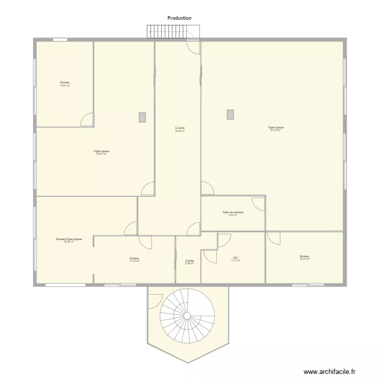 Locaux NPVC. Plan de Locaux NPVC. Plan de