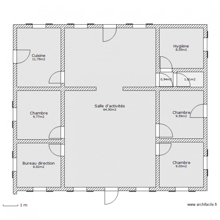 bras canot. Plan de 0 pièce et 0 m2