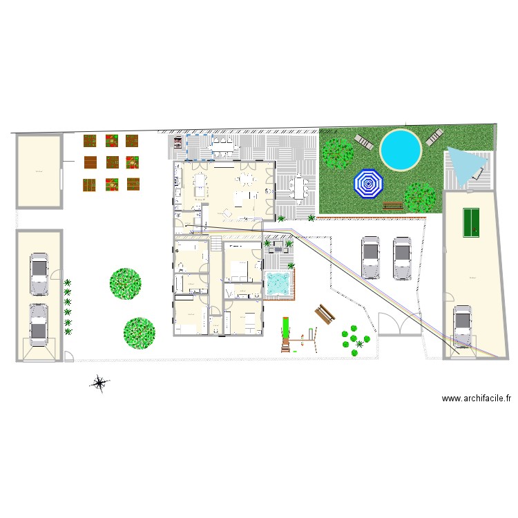 2021 10 27 plan projet 20. Plan de 11 pièces et 281 m2