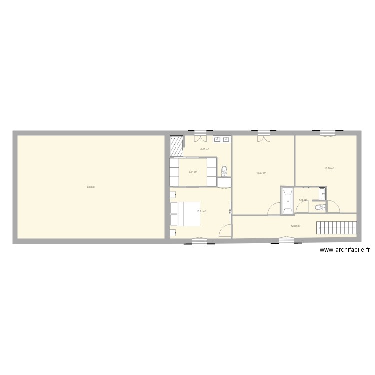 Maison Barsac 1er V1. Plan de 0 pièce et 0 m2