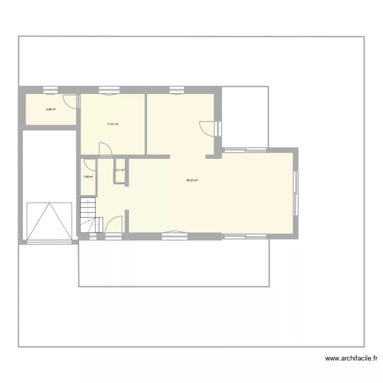 rdc Carnac extension. Plan de 5 et 75 m² rdc Carnac extension. Plan de 5 et 75 m²
