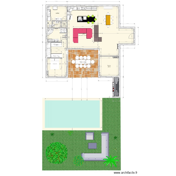 senegal 4. Plan de 13 pièces et 404 m2