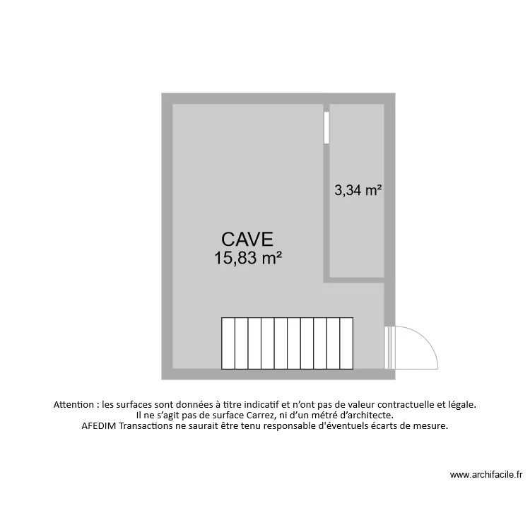 BI 6667 CAVE. Plan de 