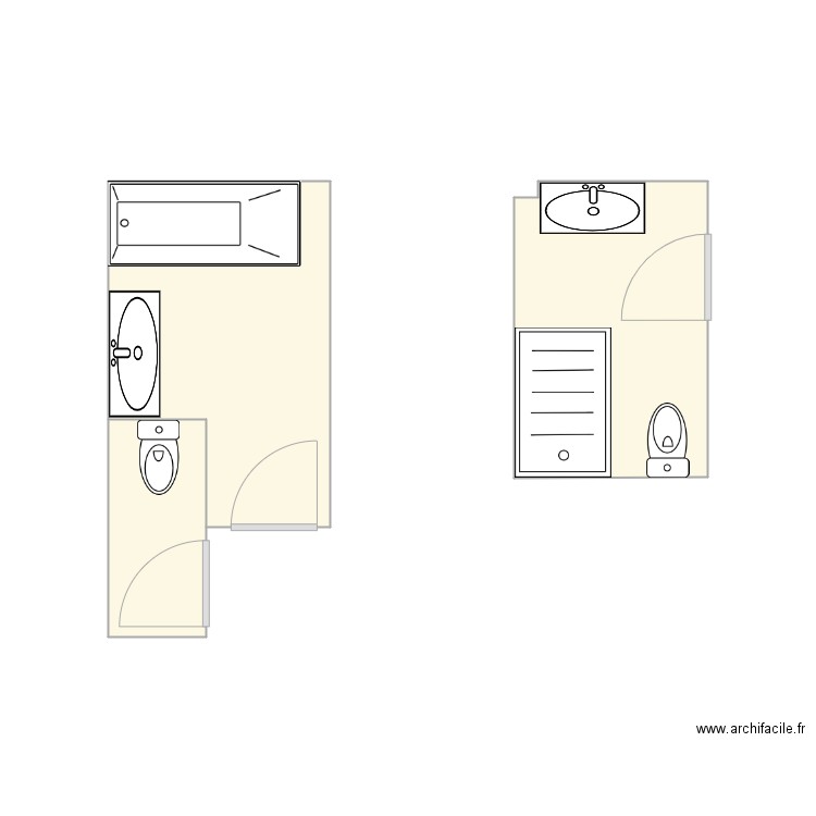 Salle de bain. Plan de 0 pièce et 0 m2