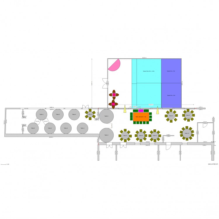 Salle 137- 16t 6 8. Plan de 0 pièce et 0 m2