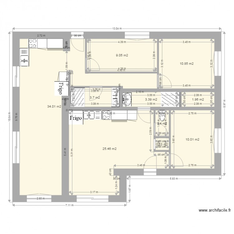 CDG RDC RENOVE. Plan de 0 pièce et 0 m2