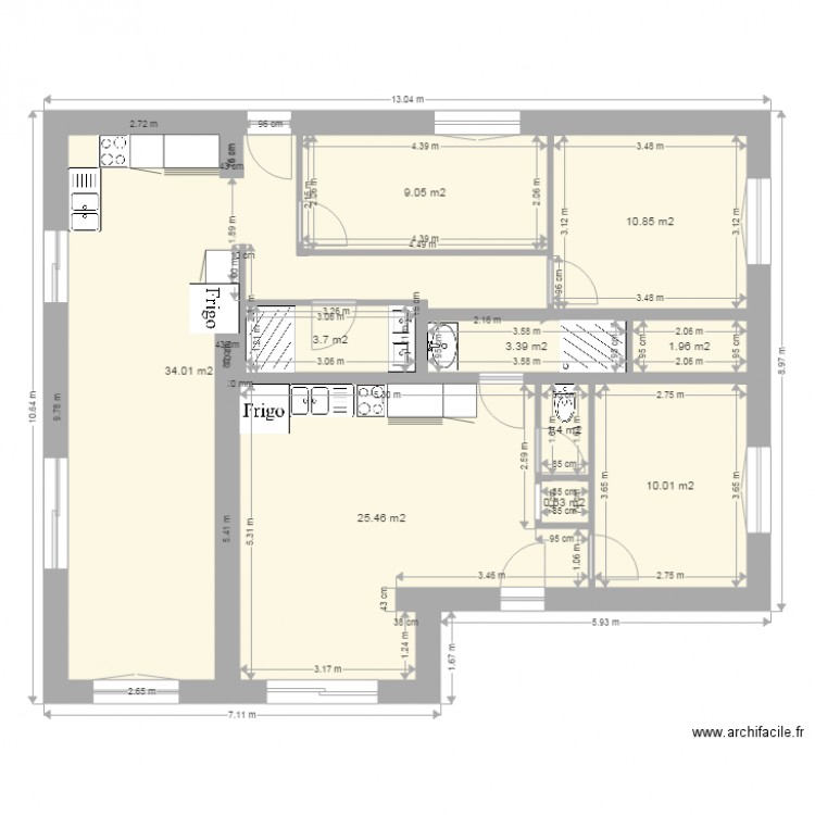 CDG RDC RENOVE. Plan de 0 pièce et 0 m2