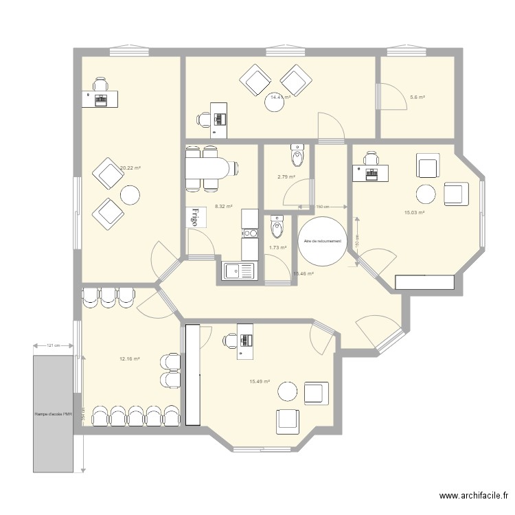 Plan Local 2. Plan de 0 pièce et 0 m2