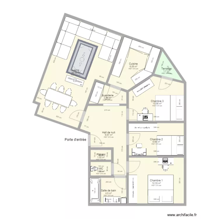 Mar&eacute;chal Foch 59. Plan de 