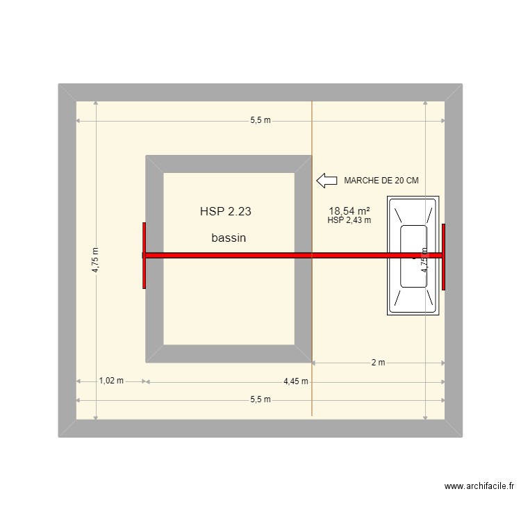 ARCHIPEL BALNEO PORTIQUE. Plan de 0 pièce et 0 m2