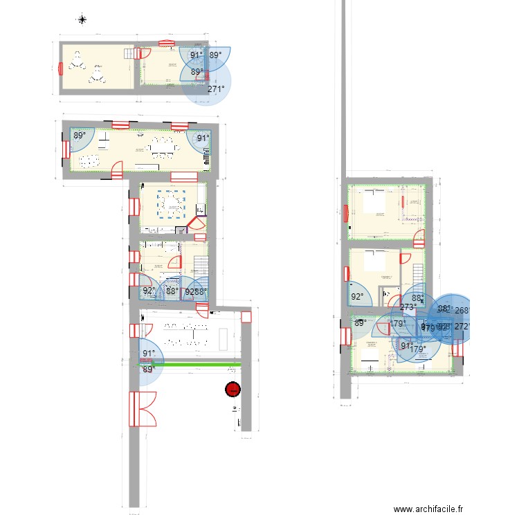 MAISON RANCHAL PLAN AVEC ETAGE 4 CH ET SDB +CHA. Plan de 26 pièces et 226 m2