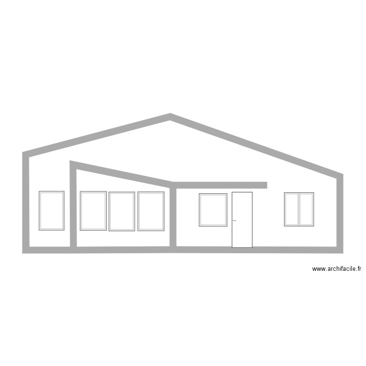 facade . Plan de 0 pièce et 0 m2