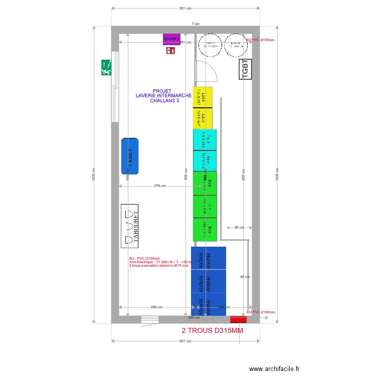 LAVERIE INTERMARCHE CHALLANS 3. Plan de 0 pièce et 0 m2