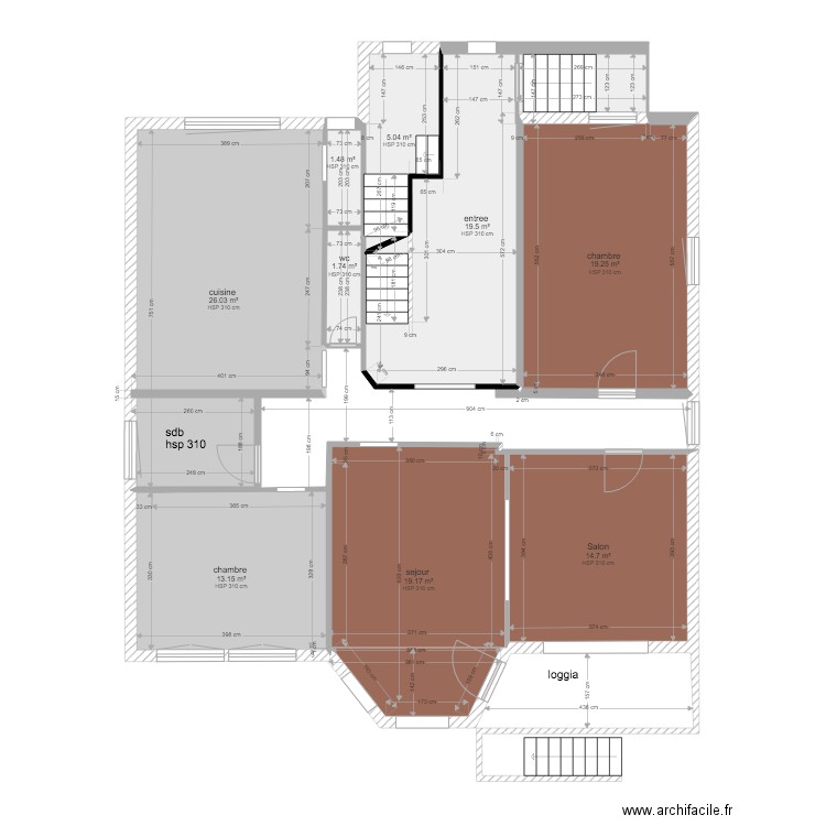 plan existant amneville a. Plan de 0 pièce et 0 m2