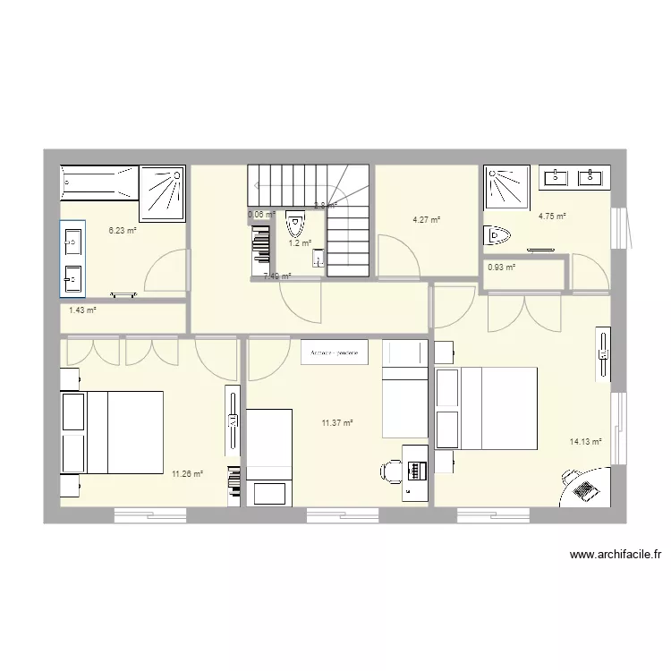 papa etage 4. Plan de 