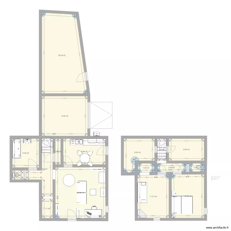 Maison. Plan de 