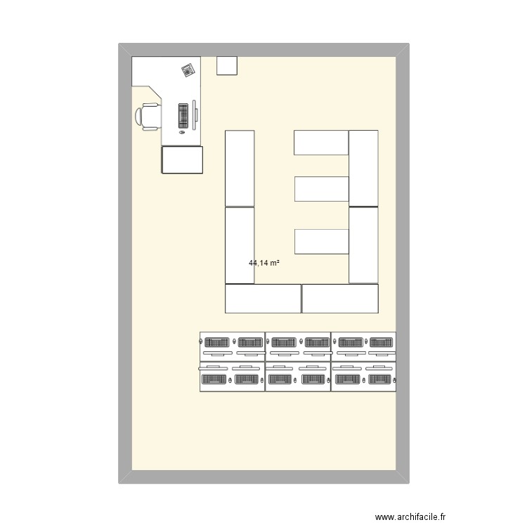 Plan de classe 1. Plan de 0 pièce et 0 m2