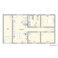 Maison de plain pied 2 chambres