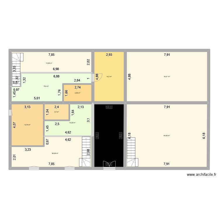 Sainte Marguerite R+1++. Plan de 11 pièces et 204 m2