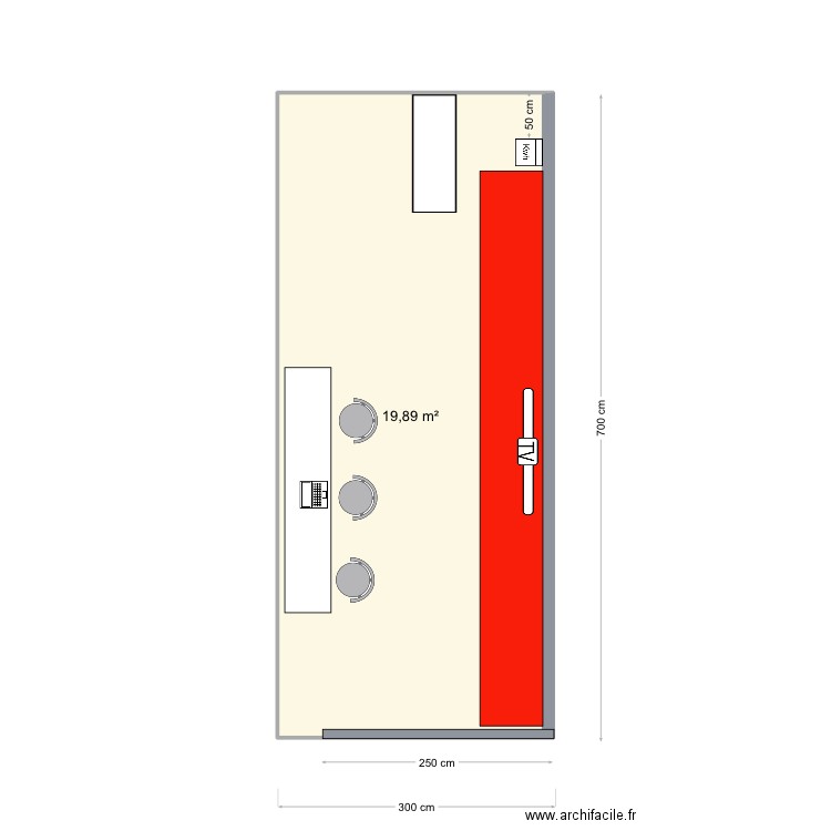 salon Workspace 14/03/2024. Plan de 1 pièce et 20 m2