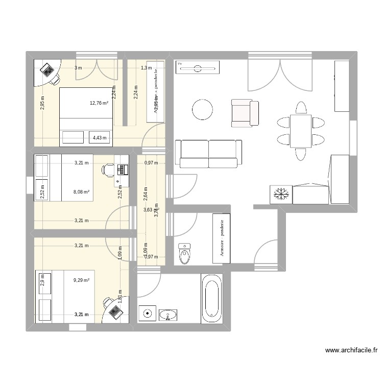 Villefontaine 2. Plan de 0 pièce et 0 m2