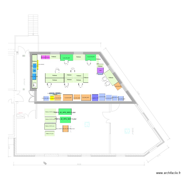 HOM-B-419 PNS Sans information. Plan de 1 pièce et 61 m2