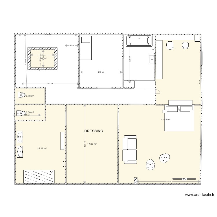 etage bon 20 MARS . Plan de 0 pièce et 0 m2