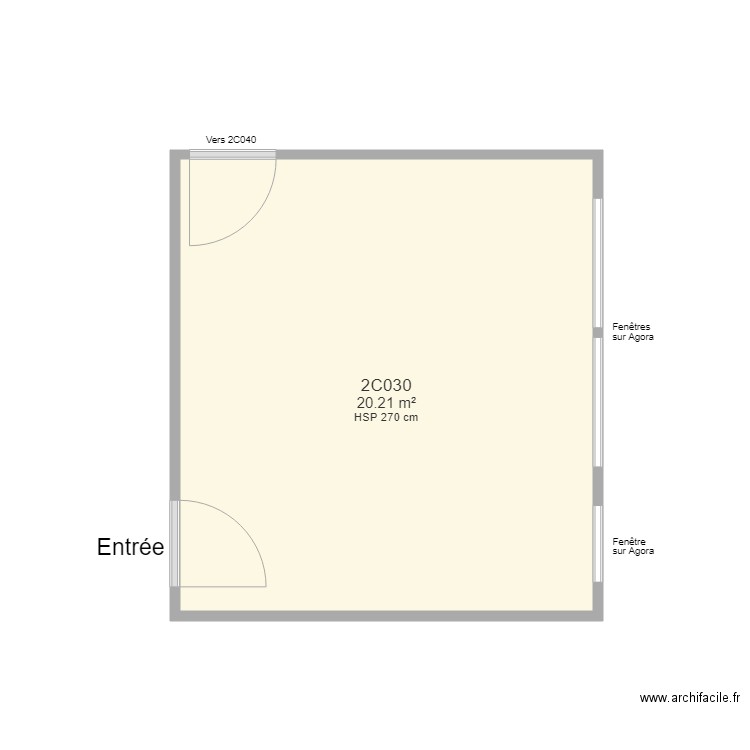 Bureau 2C030 FS. Plan de 0 pièce et 0 m2